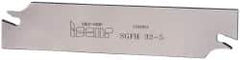Iscar - 1.2598" Blade Height, 0.1575" Blade Width, 5.9055" OAL, Right Hand Cut, Double End Indexable Cut-Off Blade - SGFH Blade, Self Grip Series - Americas Industrial Supply