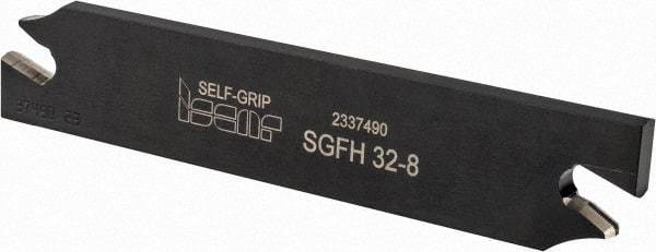 Iscar - 7.4 to 8.5mm Groove Width, Neutral Cut, SGFH Indexable Grooving Blade - GFN-C Insert Style, Series Self-Grip - Americas Industrial Supply