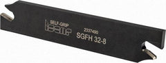 Iscar - 7.4 to 8.5mm Groove Width, Neutral Cut, SGFH Indexable Grooving Blade - GFN-C Insert Style, Series Self-Grip - Americas Industrial Supply