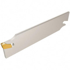 Iscar - 1.2598" Blade Height, 0.315" Blade Width, 5.9055" OAL, Right Hand Cut, Double End Indexable Cut-Off Blade - SGFH Blade, Self Grip Series - Americas Industrial Supply
