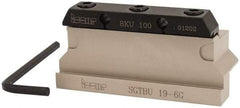 Iscar - Tool Block Style SGTBU, 1.26" Blade Height, 3.95" OAL, 1.94"& OAH, Indexable Cutoff Blade Tool Block - 3/4" Shank Height, 0.79" Shank Width, Reversible, Through Coolant, Series Self Grip - Americas Industrial Supply