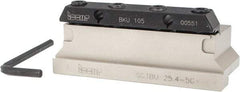 Iscar - Tool Block Style SGTBU, 1.02" Blade Height, 4.33" OAL, 1-3/4" OAH, Indexable Cutoff Blade Tool Block - 1" Shank Height, 1.03" Shank Width, Reversible, Through Coolant, Series Self Grip - Americas Industrial Supply