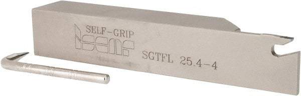 Iscar - SGTF, Left Hand Cut, 2-1/2" Max Workpc Diam, GFN, GFR Insert, Indexable Cutoff Toolholder - 1" Shank Width, 1" Shank Height, 5.9" OAL - Americas Industrial Supply