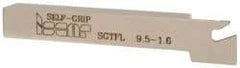 Iscar - SGTF, Left Hand Cut, 1.06" Max Workpc Diam, GFN, GFR Insert, Indexable Cutoff Toolholder - 3/8" Shank Width, 3/8" Shank Height, 3" OAL - Americas Industrial Supply