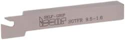 Iscar - SGTF, Right Hand Cut, 1.06" Max Workpc Diam, GFN, GFR Insert, Indexable Cutoff Toolholder - 3/8" Shank Width, 3/8" Shank Height, 3" OAL - Americas Industrial Supply