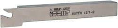Iscar - SGTF, Right Hand Cut, 1-1/4" Max Workpc Diam, GFN, GFR Insert, Indexable Cutoff Toolholder - 1/2" Shank Width, 1/2" Shank Height, 4.3" OAL - Americas Industrial Supply