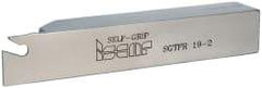 Iscar - SGTF, Right Hand Cut, 1.38" Max Workpc Diam, GFN, GFR Insert, Indexable Cutoff Toolholder - 3/4" Shank Width, 3/4" Shank Height, 4-1/2" OAL - Americas Industrial Supply