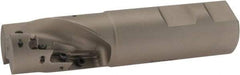 Iscar - 1" Cut Diam, 1.47" Max Depth of Cut, 1" Shank Diam, 4-1/4" OAL, Indexable Square Shoulder End Mill - AP.T 1003.. Inserts, Weldon Shank, 90° Lead Angle, Series Helimill - Americas Industrial Supply