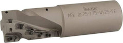 Iscar - 1-1/4" Cut Diam, 1.86" Max Depth of Cut, 1-1/4" Shank Diam, 4-1/2" OAL, Indexable Square Shoulder End Mill - AP.T 1003.. Inserts, Weldon Shank, 90° Lead Angle, Series Helimill - Americas Industrial Supply