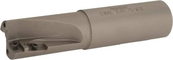 Iscar - 1" Cut Diam, 3/4" Max Depth of Cut, 1" Shank Diam, 4.33" OAL, Indexable Square Shoulder End Mill - AP.T 1003.. Inserts, Weldon Shank, 90° Lead Angle, Series Helimill - Americas Industrial Supply