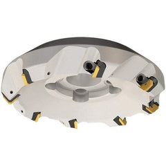 Iscar - 2" Cut Diam, 3/4" Arbor Hole, 0.23" Max Depth of Cut, 45° Indexable Chamfer & Angle Face Mill - 4 Inserts, SEKN/R 12... Insert, Right Hand Cut, 4 Flutes, Series F45E - Americas Industrial Supply