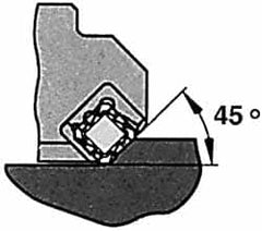 Iscar - 3" Cut Diam, 1" Arbor Hole, 0.23" Max Depth of Cut, 45° Indexable Chamfer & Angle Face Mill - 6 Inserts, SEKN/R 12... Insert, Right Hand Cut, 6 Flutes, Series F45E - Americas Industrial Supply