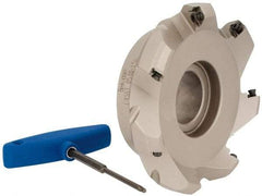 Iscar - 5" Cut Diam, 1-1/2" Arbor Hole, 0.26" Max Depth of Cut, 45° Indexable Chamfer & Angle Face Mill - 7 Inserts, SE.. 1204...\xB6SE.. 12T3.. Insert, Right Hand Cut, 7 Flutes, Series F45ST - Americas Industrial Supply