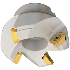 Iscar - 6.44" Cut Diam, 2" Arbor Hole, 0.26" Max Depth of Cut, 45° Indexable Chamfer & Angle Face Mill - 8 Inserts, SEKT\xB6SEMT Insert, 8 Flutes, Series IscarMill - Americas Industrial Supply