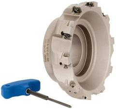 Iscar - 10 Inserts, 6" Cut Diam, 2" Arbor Diam, 0.56" Max Depth of Cut, Indexable Square-Shoulder Face Mill - 0/90° Lead Angle, 2.38" High, AD..1505.. & HM90 AD..1505.. Insert Compatibility, Series HM90 - Americas Industrial Supply
