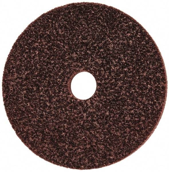 3M - 6" Diam, 1/2" Face Width, 1" Center Hole, Medium Grade, Aluminum Oxide Deburring Wheel - Unitized, Medium Density 5 Grade, 6,000 RPM - Americas Industrial Supply
