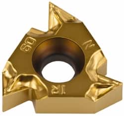 Iscar - 22IR Internal Right Hand 7-5 Partial Profile 60° Laydown Threading Insert - Grade IC250, TiN Coated Carbide, 12.7mm Inscribed Circle - Americas Industrial Supply