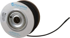 Alpha Wire - 6.35mm ID, Black PET Expandable Cable Sleeve - 100' Coil Length, -103 to 257°F - Americas Industrial Supply