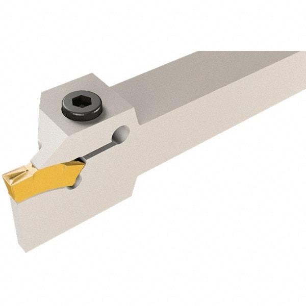 Iscar - TGD, External, Left Hand, 0.29" Max Depth of Cut, 0.118 to 1/8" Groove Width, Indexable Grooving Tool Holder - TGMF 3.. Insert Compatibility, 1" Shank Height, 1" Shank Width, 5-1/2" OAL - Americas Industrial Supply