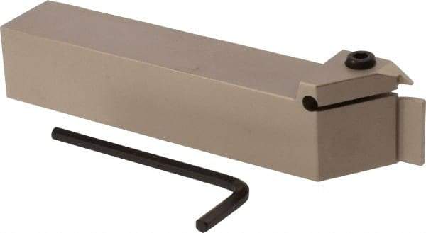 Iscar - TGD, External, Right Hand, 0.29" Max Depth of Cut, 0.118 to 1/8" Groove Width, Indexable Grooving Tool Holder - TGMF 3.. Insert Compatibility, 1" Shank Height, 1" Shank Width, 5-1/2" OAL - Americas Industrial Supply