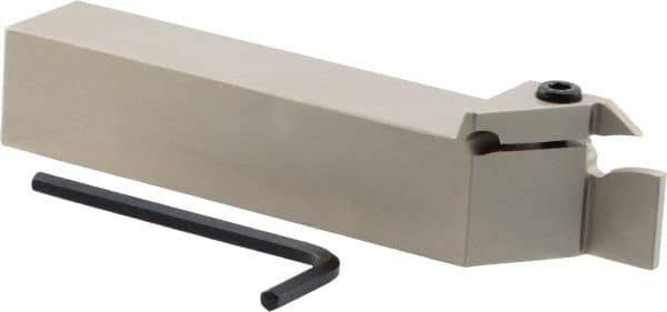 Iscar - TGD, External, Right Hand, 0.59" Max Depth of Cut, 0.157 to 0.197" Groove Width, Indexable Grooving Tool Holder - TGM... Insert Compatibility, 1" Shank Height, 1" Shank Width, 5-1/2" OAL - Americas Industrial Supply