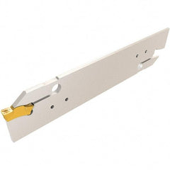 Iscar - 3" Groove Width, 18mm Max Depth of Cut, Neutral Cut, TGHN Indexable Grooving Blade - TGMF (Full Radius), TGMF/P Insert Style, Series Top Grip - Americas Industrial Supply