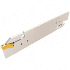 Iscar - 4 to 5mm Groove Width, 21mm Max Depth of Cut, Right Hand Cut, TGHN Indexable Grooving Blade - TGMF 4.., TGMF/P 5.. Insert Style, Series Top Grip - Americas Industrial Supply