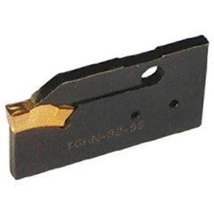 Iscar - 6 to 6.35mm Groove Width, 25mm Max Depth of Cut, Neutral Cut, TGHN Indexable Grooving Blade - TGMF (Full Radius), TGMF/P Insert Style, Series Top Grip - Americas Industrial Supply