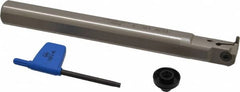 Iscar - TGI, Internal, Right Hand, 0.22" Max Depth of Cut, 0.118" Max Groove Width, Indexable Grooving Tool Holder - TGMF Insert Compatibility, 3/4" Shank Width, 7.1" OAL, Through Coolant - Americas Industrial Supply