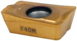 Seco - APMX160408 ME11 Grade F40M Carbide Milling Insert - TiAlN/TiN Finish, 0.223" Thick, 0.031" Corner Radius - Americas Industrial Supply