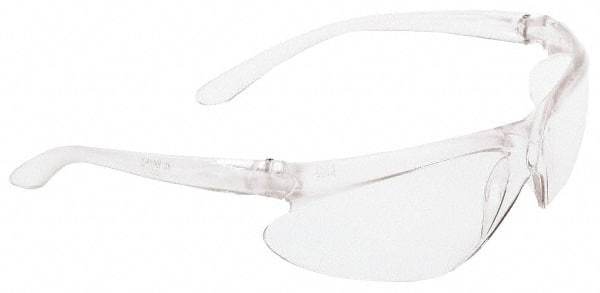 Honeywell - Gray Lenses, Frameless Safety Glasses - Scratch Resistant, Plastic Frame, Size Universal, Wrap Around - Americas Industrial Supply