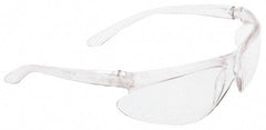 Honeywell - Gray Lenses, Frameless Safety Glasses - Scratch Resistant, Plastic Frame, Size Universal, Wrap Around - Americas Industrial Supply
