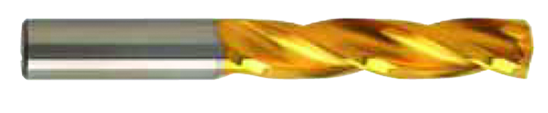 15.1mm Dia-Carbide HP 5XD Drill-150Â° Point-TiN - Americas Industrial Supply