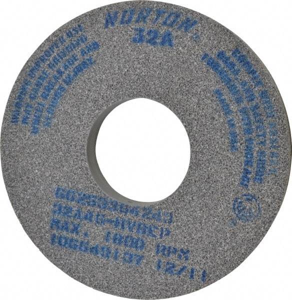 Norton - 14" Diam x 5" Hole x 1-1/2" Thick, H Hardness, 46 Grit Surface Grinding Wheel - Aluminum Oxide, Type 1, Coarse Grade, 1,800 Max RPM, Vitrified Bond, No Recess - Americas Industrial Supply