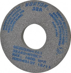 Norton - 14" Diam x 5" Hole x 1-1/2" Thick, H Hardness, 46 Grit Surface Grinding Wheel - Aluminum Oxide, Type 1, Coarse Grade, 1,800 Max RPM, Vitrified Bond, No Recess - Americas Industrial Supply