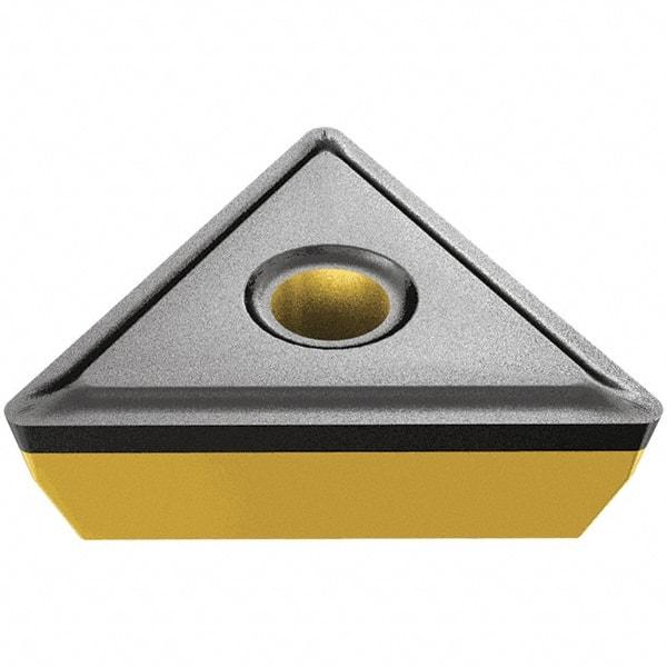 Iscar - TPMR321 Grade IC20N Carbide Turning Insert - Uncoated, 60° Triangle, 3/8" Inscr Circle, 1/8" Thick, 1/64" Corner Radius - Americas Industrial Supply