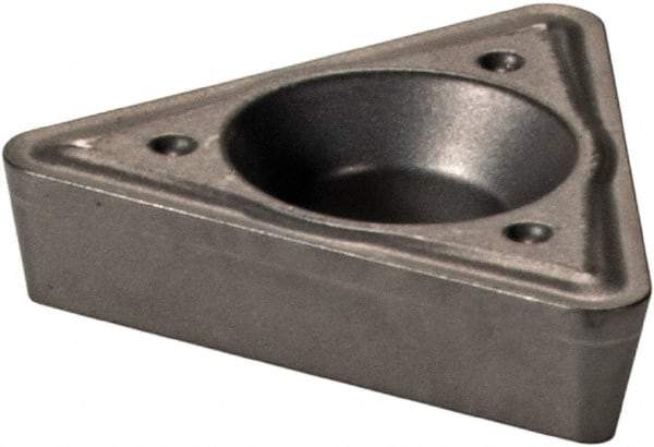 Iscar - TPMT2-2 Grade IC20 Carbide Turning Insert - Uncoated, 60° Triangle, 1/4" Inscr Circle, 3/32" Thick, 1/32" Corner Radius - Americas Industrial Supply