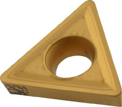 Iscar - TPMT322 Grade IC9250 Carbide Turning Insert - TiCN/Al2O3/TiN Finish, 60° Triangle, 3/8" Inscr Circle, 1/8" Thick, 1/32" Corner Radius - Americas Industrial Supply