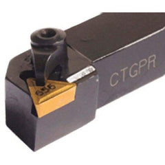 Iscar - CTGP, Right Hand Cut, 3/4" Shank Height x 3/4" Shank Width, Neutral/Positive Rake Indexable Turning Toolholder - 4-1/2" OAL, TP..32.. Insert Compatibility, Series Isoturn - Americas Industrial Supply