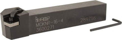 Iscar - MCKN, Right Hand Cut, 75° Lead Angle, 1" Shank Height x 1" Shank Width, Negative Rake Indexable Turning Toolholder - 6" OAL, CN..43.. Insert Compatibility, Series Isoturn - Americas Industrial Supply