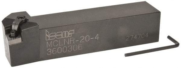 Iscar - MCLN, Right Hand Cut, 5° Lead Angle, 1-1/4" Shank Height x 1-1/4" Shank Width, Negative Rake Indexable Turning Toolholder - 6" OAL, CN.. Insert Compatibility, Series Comlock - Americas Industrial Supply