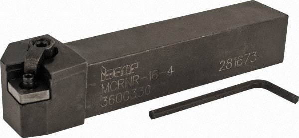 Iscar - MCRN, Right Hand Cut, 75° Lead Angle, 1" Shank Height x 1" Shank Width, Negative Rake Indexable Turning Toolholder - 6" OAL, CN..43.. Insert Compatibility, Series Isoturn - Americas Industrial Supply