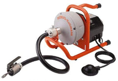 Ridgid - Electric Battery Drain Cleaning Machine - For 3/4" to 2" Pipe, 35' Cable - Americas Industrial Supply