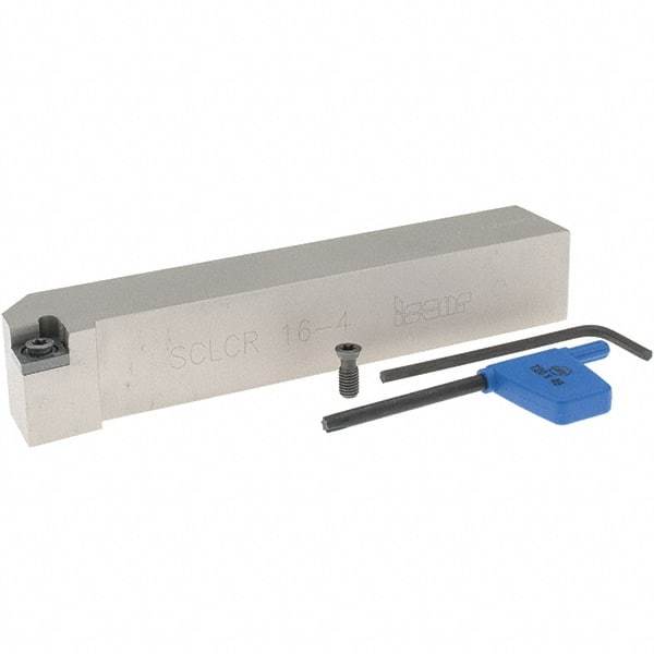 Iscar - SCLC, Right Hand Cut, 1" Shank Height x 1" Shank Width, Neutral Rake Indexable Turning Toolholder - 6" OAL, CC.T 43.. Insert Compatibility, Series Isoturn - Americas Industrial Supply