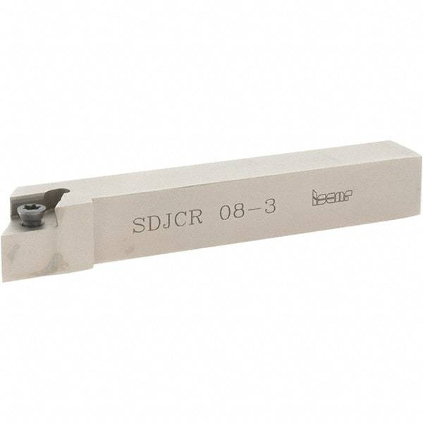 Iscar - SDJC, Right Hand Cut, 1/2" Shank Height x 1/2" Shank Width, Neutral Rake Indexable Turning Toolholder - 3-1/2" OAL, DC..3 Insert Compatibility, Series Isoturn - Americas Industrial Supply