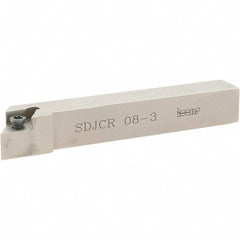 Iscar - SDJC, Right Hand Cut, 1/2" Shank Height x 1/2" Shank Width, Neutral Rake Indexable Turning Toolholder - 3-1/2" OAL, DC..3 Insert Compatibility, Series Isoturn - Americas Industrial Supply