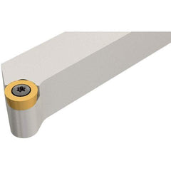 Iscar - SRGC, Left Hand Cut, 1/2" Shank Height x 1/2" Shank Width, Neutral Rake Indexable Turning Toolholder - 3-1/2" OAL, RC.T 0803 Insert Compatibility, Series Isoturn - Americas Industrial Supply