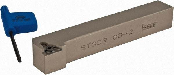 Iscar - STGC, Right Hand Cut, 91° Lead Angle, 1/2" Shank Height x 1/2" Shank Width, Neutral Rake Indexable Turning Toolholder - 3-1/2" OAL, TC.. Insert Compatibility, Series Isoturn - Americas Industrial Supply