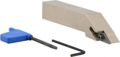Iscar - SVJC, Left Hand Cut, 93° Lead Angle, 3/4" Shank Height x 3/4" Shank Width, Neutral Rake Indexable Turning Toolholder - 4-1/2" OAL, VC..33.. Insert Compatibility, Series Isoturn - Americas Industrial Supply