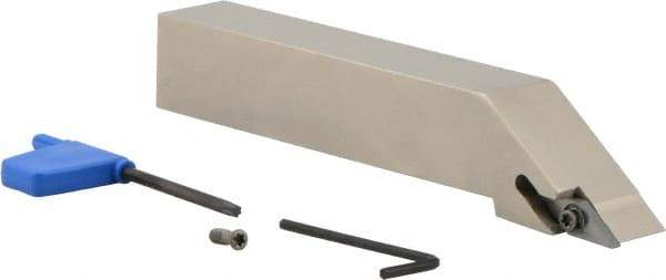 Iscar - SVJC, Left Hand Cut, 93° Lead Angle, 1" Shank Height x 1" Shank Width, Neutral Rake Indexable Turning Toolholder - 6" OAL, VCM..33.. Insert Compatibility, Series Isoturn - Americas Industrial Supply